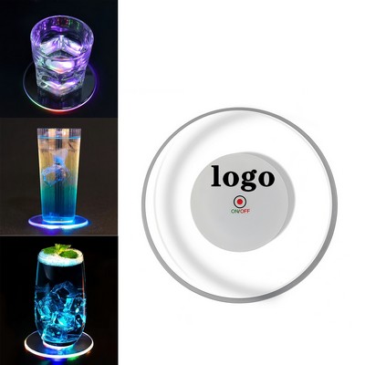 Waterproof LED Light Up Coaster With Flashing Modes