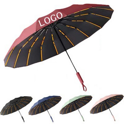 42" 192-Rib Auto-Fold Umbrella