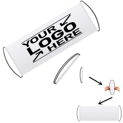 PET Retractable Hand Banner Flag