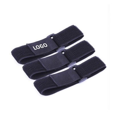 Adjustable Nylon Elastic Hook and Loop Strap – Stretchable Black Arm Band