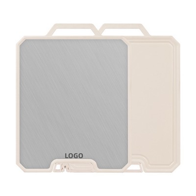 Stainless Steel Cutting Board Dual Side Standing Design Home Use
