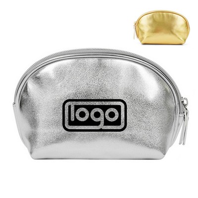 Metallic Color PU Leather Cosmetic Bag