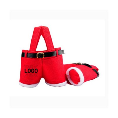Christmas Decorations Gift Candy Bags Santa Pants