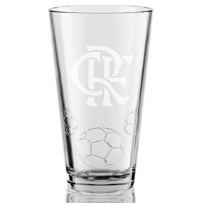 16 oz. Glass Soccer Tumbler