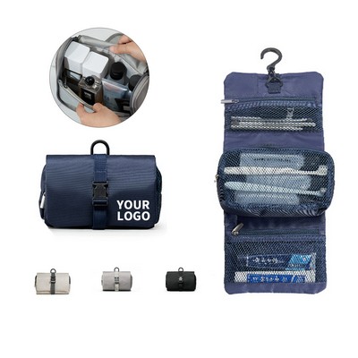 Foldable Buckle Toiletry Organizer 6.7 x 15.4"