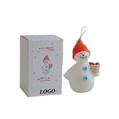 Christmas Snowman Scented Candle Gift