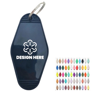 Plastic Keychain Colorful Tag