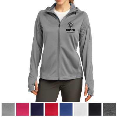 Sport-tek® Ladies Tech Fleece Full-zip Hooded Jacket