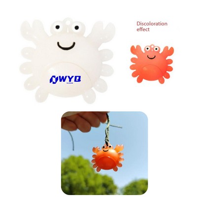 2.75"*2.36"Color-Changing Roast Crab Car Pendant