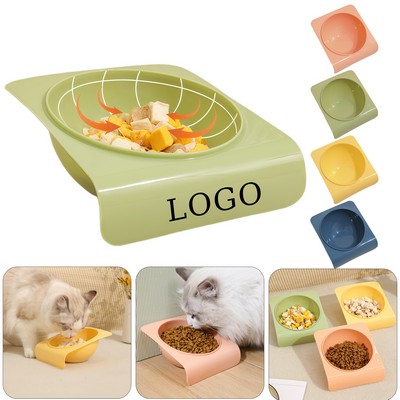 Tilt Plastic Pet Feeding Bowl