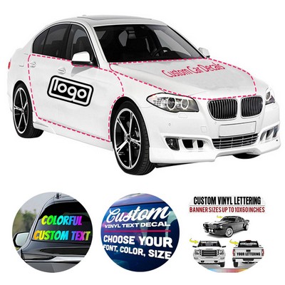 Custom Car Window Decals - Waterproof & Transparent