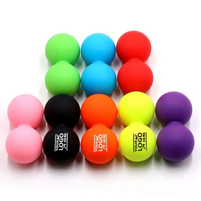 Silicone Peanut Yoga Roller Massage Therapy Ball