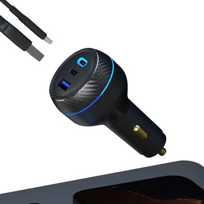 PhoneSuit Novo USB-C/C/A Car Charger - 130W