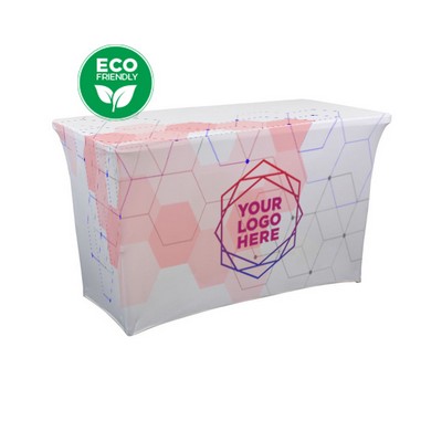 4' 4-Sided Recycled Polyester Stretch Fit Display Cloth (Dye Sublimation Print)
