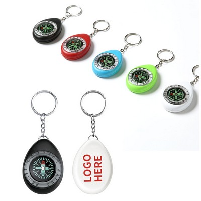Durable ABS Compass Keyring