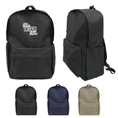 Heavy Duty Backpack With Water Bottle Pocket