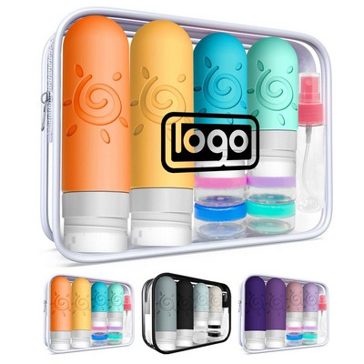 17 Pack Leakproof Silicone Travel Bottles Set