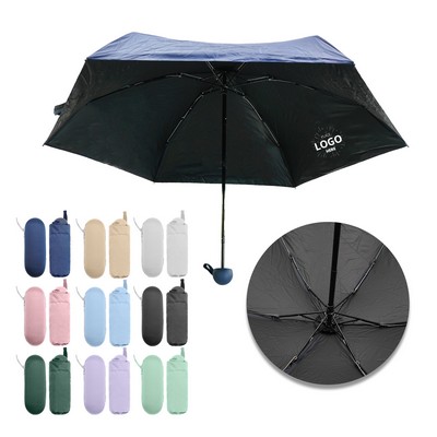 6-section Folding Umbrella With Storage Bag