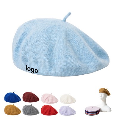 Elegant Women Wool Beret Hat For Daily And Travel Wear