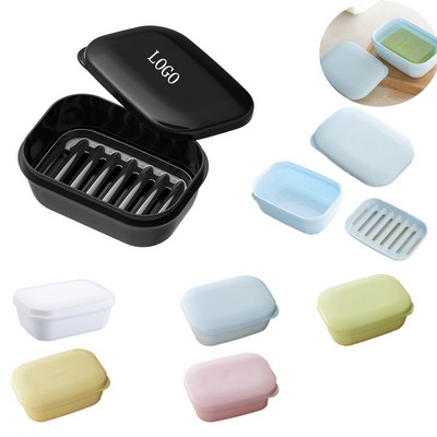 Quatish Leakproof Soap Case with Draining Layer Travel Size