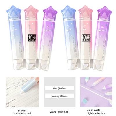 2" 1 Cute Quick Dry Japan White Out Correction Double Sided Tape Roller With Permanent Adhesive