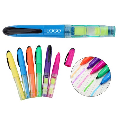 Colored Highlighters with Sticky Notes