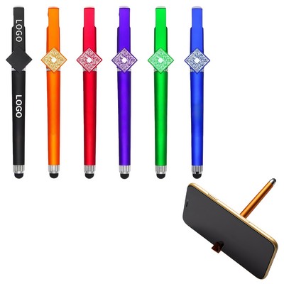 3-in-1 QR Code Pen with Stylus and Phone Stand