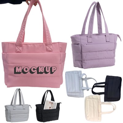 Lightweight Puffer Tote Bag