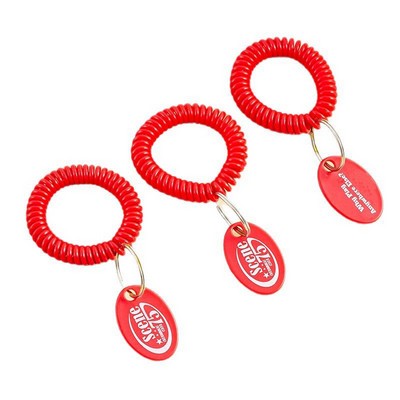 Coil Spring Plastic Key Ring