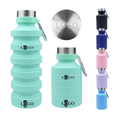27Oz Large-Capacity Silicone Collapsible Water Bottle