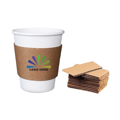 Disposable Kraft Paper Cup Sleeve