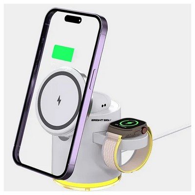 Qi2 3-in-1 Compact Wireless Charging Hub