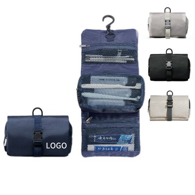 Snap Buckle Foldable Toiletry Bag