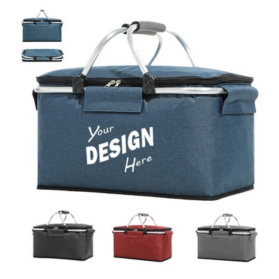 Insulated Cooler Picnic Basket