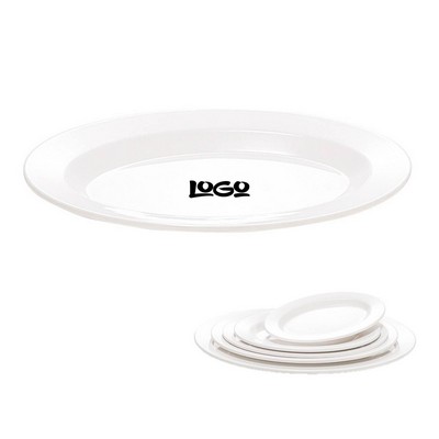 Melamine White Plate Oval Plastic Dish