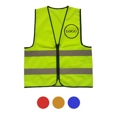 High Visibility Reflective Safety Vest - Breathable Outdoor Workwear for Enhanced Protection
