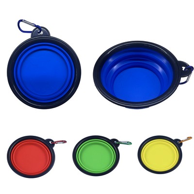 Foldable Dog Bowl with Carabiner