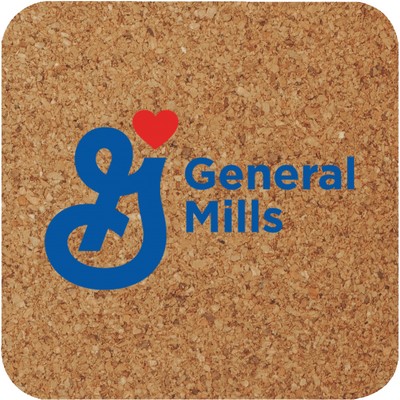 Cork Coaster, 3.5" Square