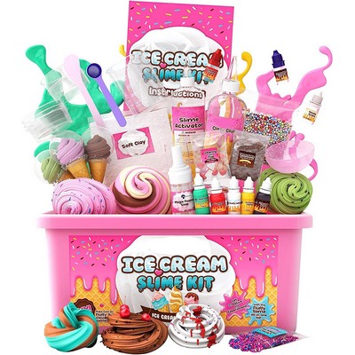 Stationery Ice Cream Slime Kit For Girls Kids Ages 8–12