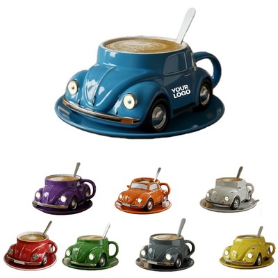 Vintage Beetle Car Coffee Mug