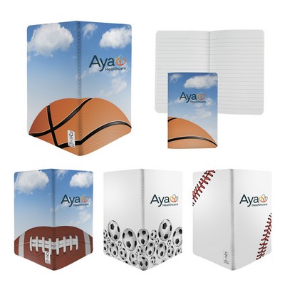 4" X 6" Sport Sewn Paper Cover Notebook