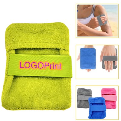 6'' Coral Fleece Beach Sand Removal Bag
