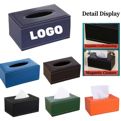 Leather Tissue Box Holder