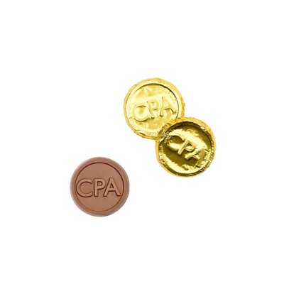 CPA Premium Gold Foil-wrapped Milk Chocolate Coin