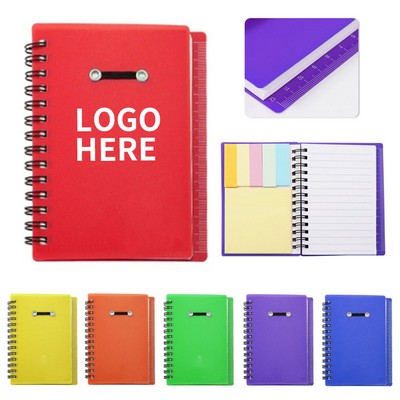 Compact Spiralbound Notepad with Ruled Paper