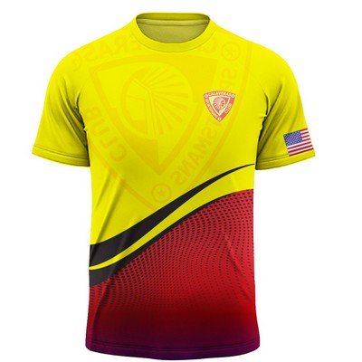 Sublimated Crew neck Short Sleeve Tee