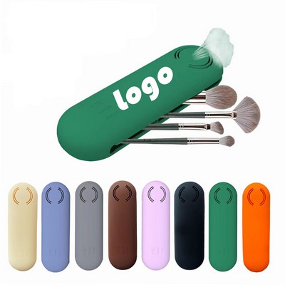 Portable Silicone Makeup Brush Case