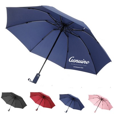 Double Canopy Windproof Auto Open/Close Folding Umbrella