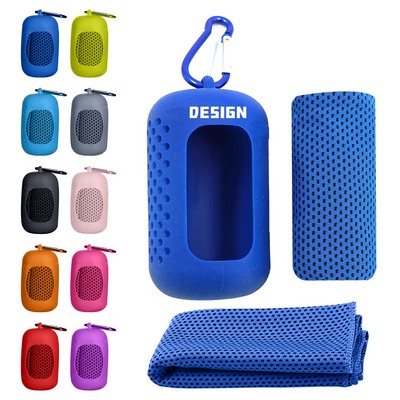 Cooling Towel in Silicone Case