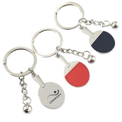 Mini Tennis Shaped Key Chain